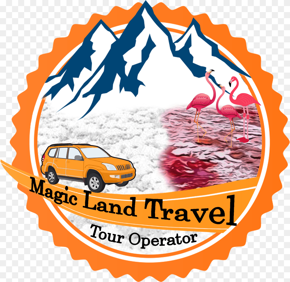Magic Land Travel Logo Hot Dog Vintage, Advertisement, Car, Vehicle, Transportation Png