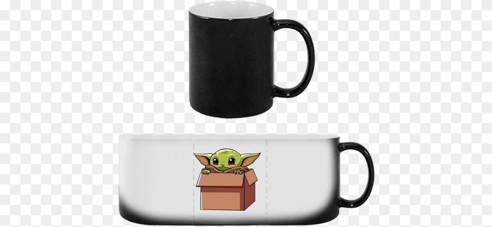 Magic Mug 330 Ml With Printing Baby Yoda Surprise Mug, Cup, Beverage, Coffee, Coffee Cup Png Image