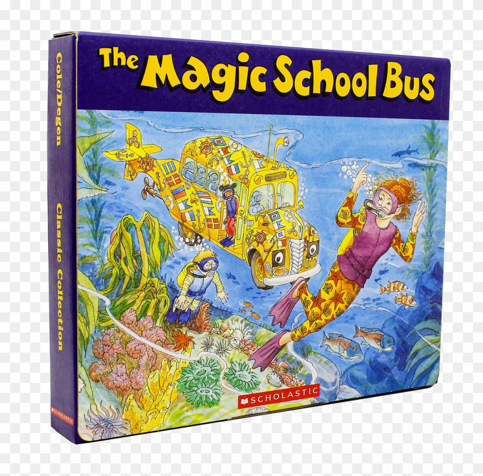Magic School Bus Classic Boxset Download Magic School Bus On The Ocean Floor, Book, Publication, Adult, Female Png Image