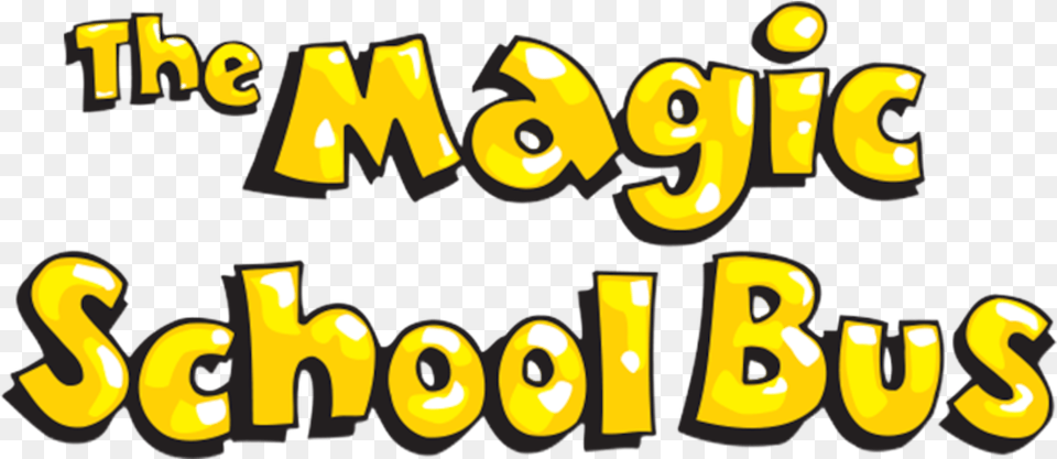Magic School Bus Title, Text, Bulldozer, Machine Free Png Download