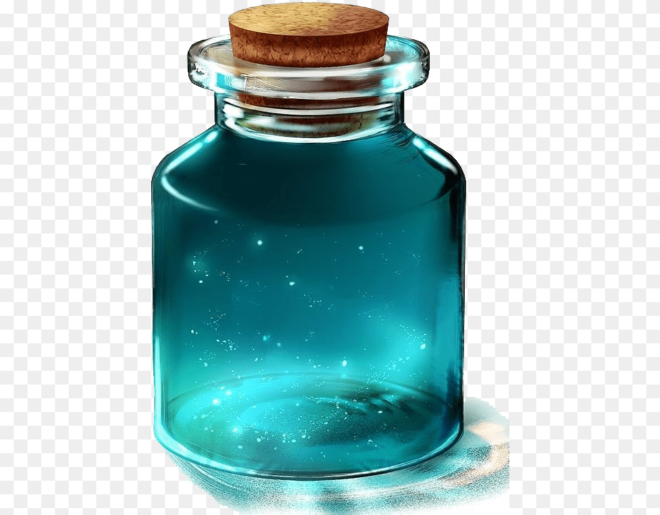 Magic Sparkles Jar Anime Glow Magic Sparkles Anime Bottle, Glass Free Png