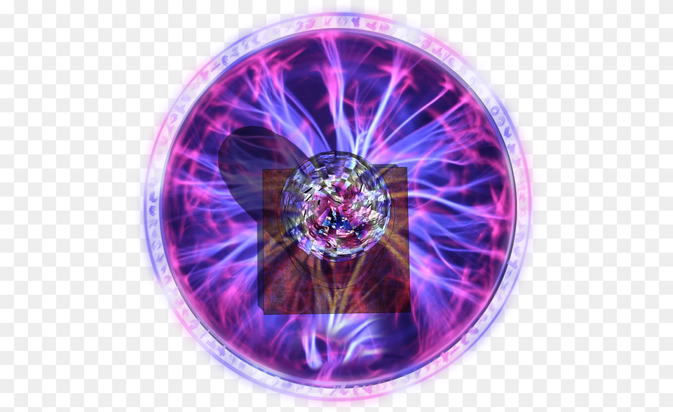 Magic Sphere Trap Tesla Roll20 Orb, Accessories, Purple, Pattern, Light Free Transparent Png