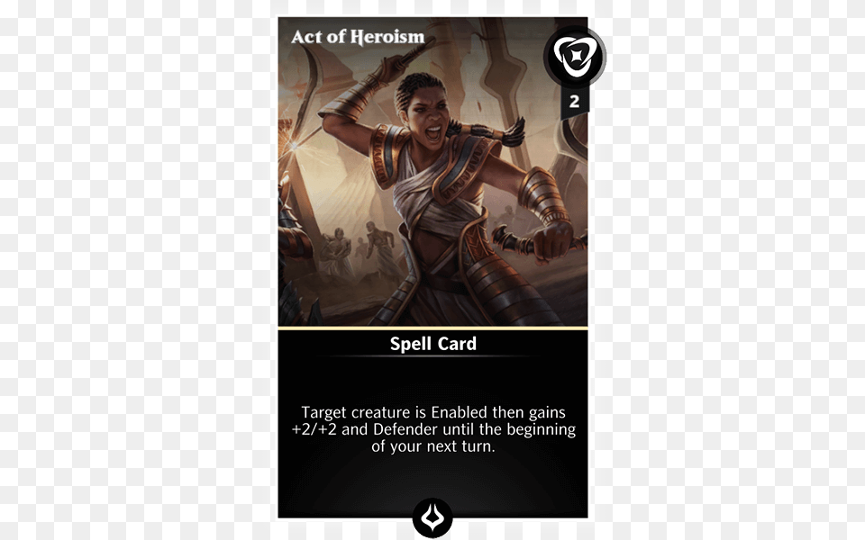 Magic The Gathering Act Of Heroism Hour, Advertisement, Poster, Adult, Female Free Transparent Png