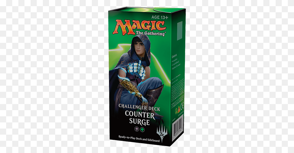 Magic The Gathering Challenger Deck Counter Surge Card, Adult, Female, Person, Woman Free Png