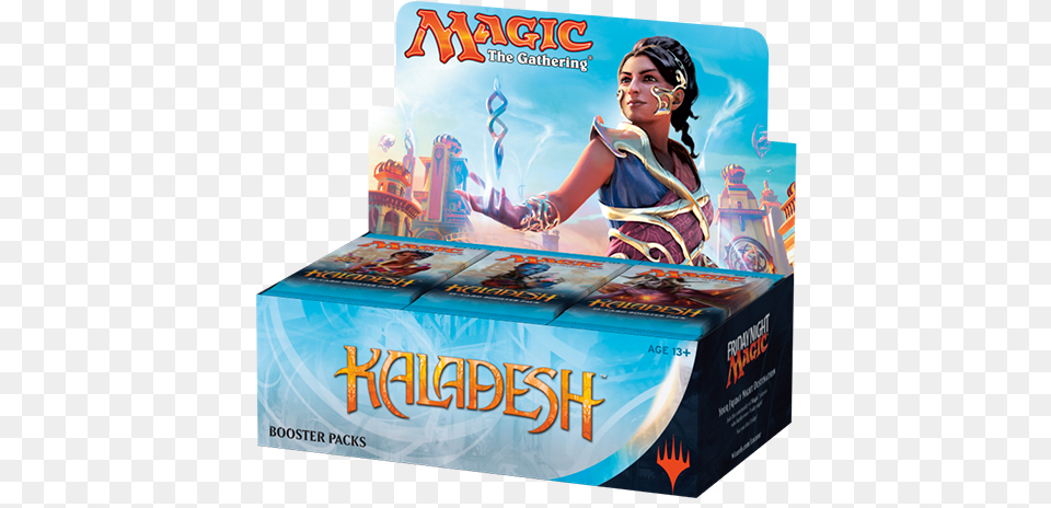 Magic The Gathering Kaladesh Booster Box, Book, Publication, Adult, Female Png