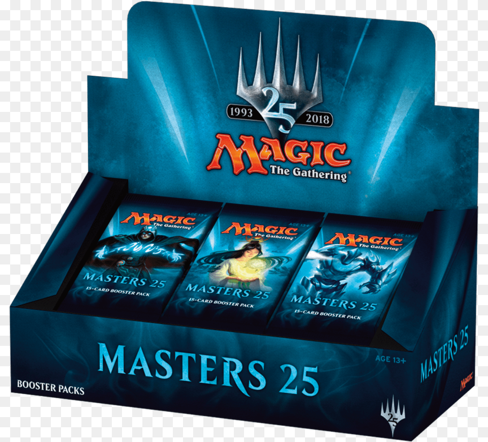 Magic The Gathering Masters 25 Booster Box, Fork, Cutlery, Person, Child Png