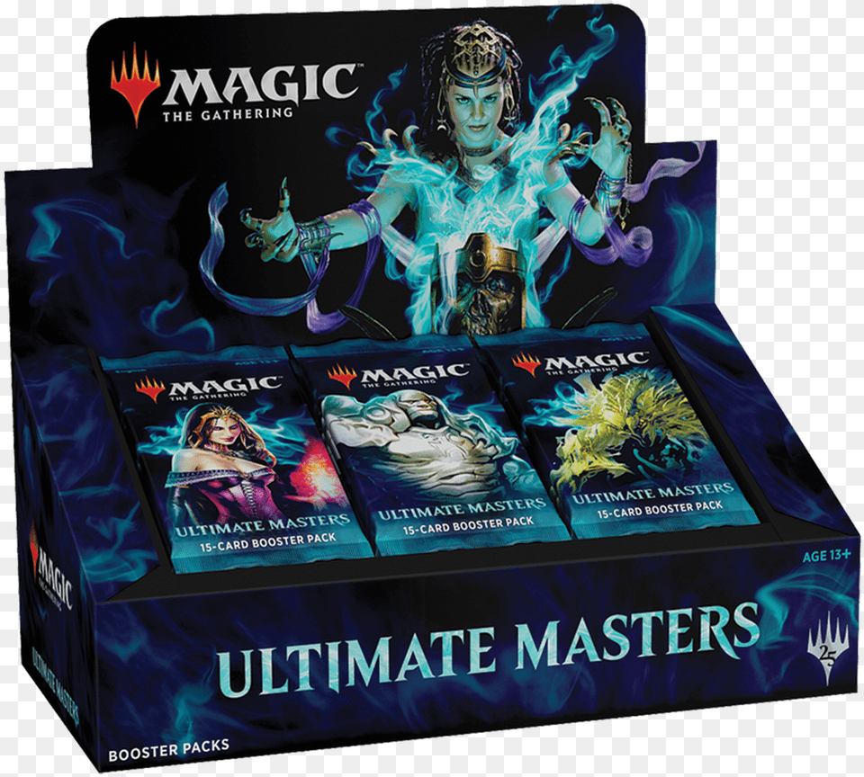 Magic The Gathering Ultimate Masters Booster Box Ultimate Masters Mtg Box, Book, Publication, Adult, Female Free Png
