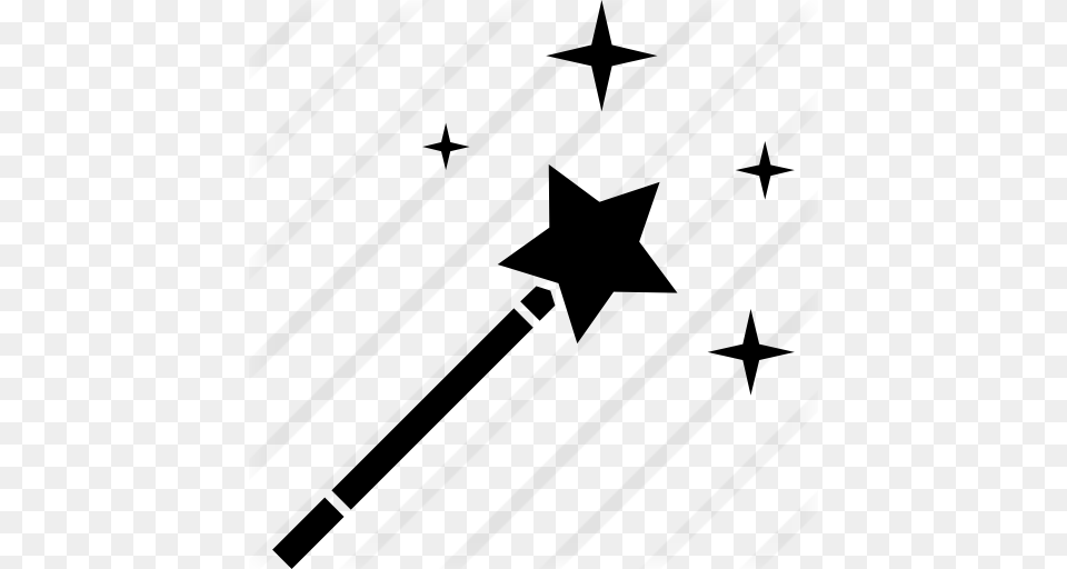 Magic Wand, Gray Free Png