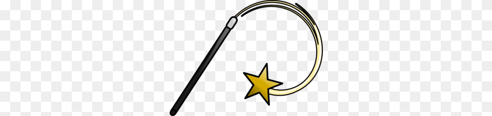 Magic Wand Clip Art, Star Symbol, Symbol, Bow, Weapon Png Image