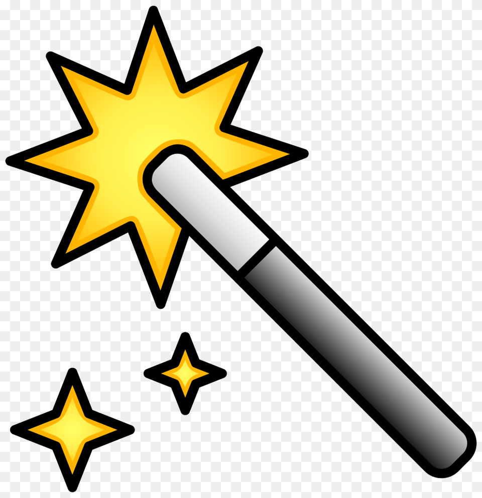 Magic Wand Icon Color Flipped, Star Symbol, Symbol Free Png