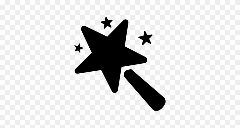 Magic Wand Interface Witch Icon With And Vector Format, Gray Free Transparent Png