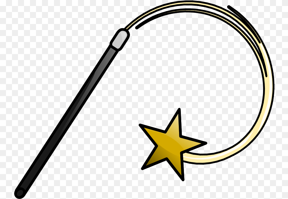 Magic Wand Small Clipart 300pixel Size Design Magic Wand Clipart Gif, Star Symbol, Symbol, Bow, Weapon Free Png Download