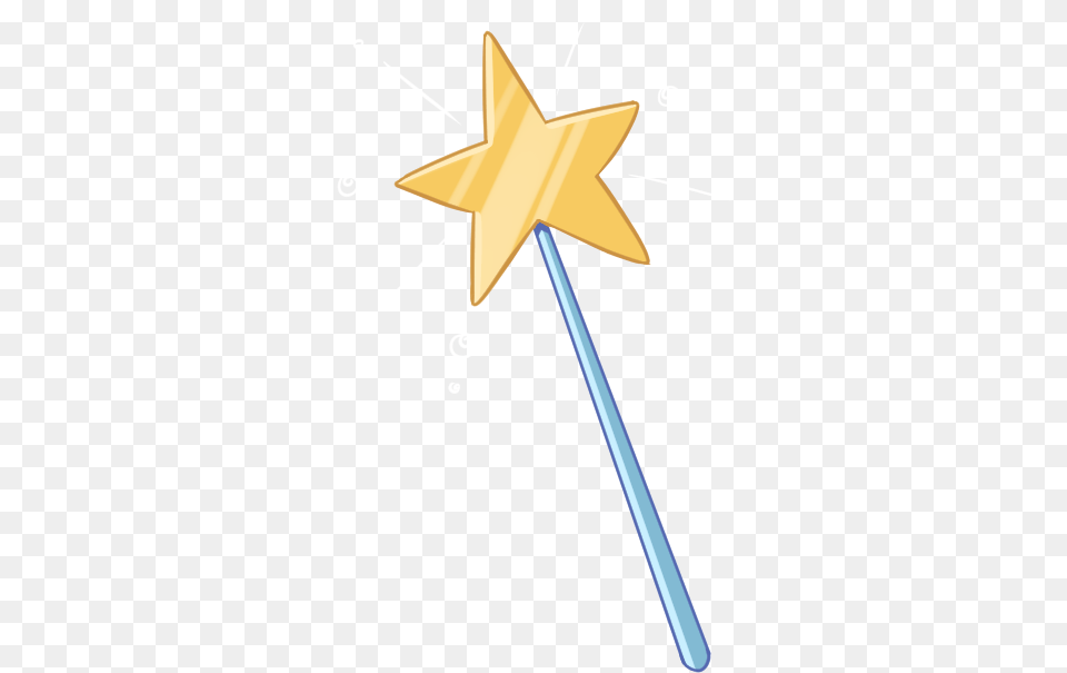 Magic Wand Weapon, Star Symbol, Symbol, Blade, Dagger Png Image