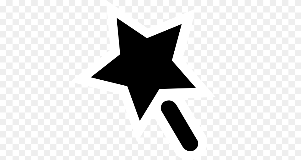 Magic Wand Witch Magic Wand Icon With And Vector Format, Star Symbol, Symbol Png Image