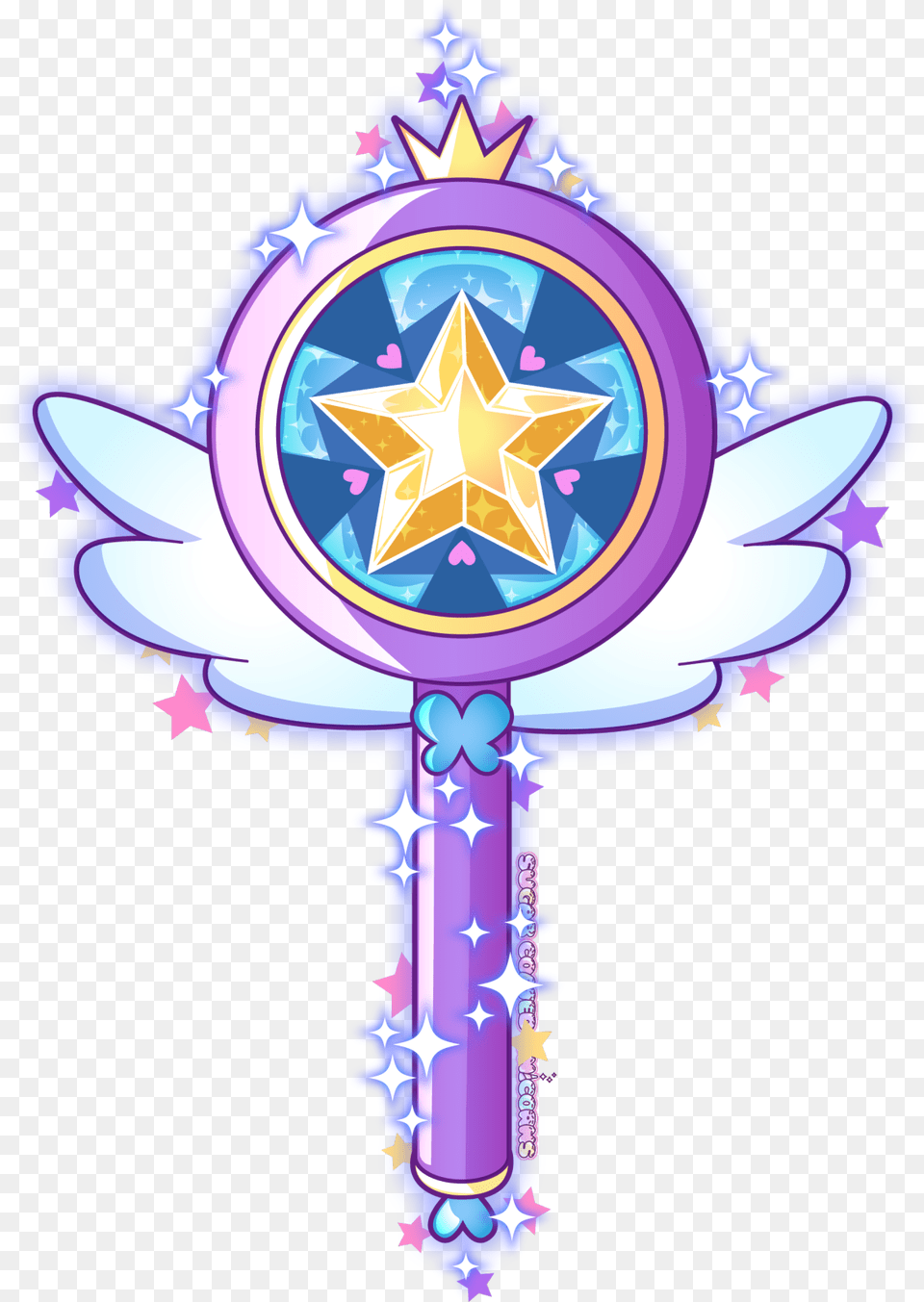 Magical Girl Wand, Cross, Symbol Png Image