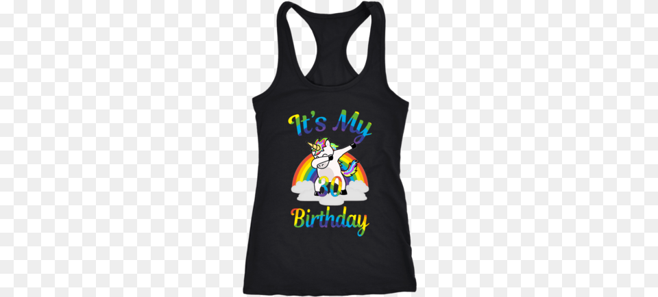 Magical It39s My 30th Birthday Dabbing Unicorn Rainbow Shirt, Clothing, Tank Top, T-shirt Free Transparent Png