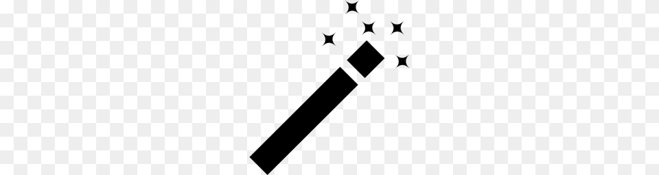 Magical Magic Wands Spark Magician Sparkles Icon, Gray Png