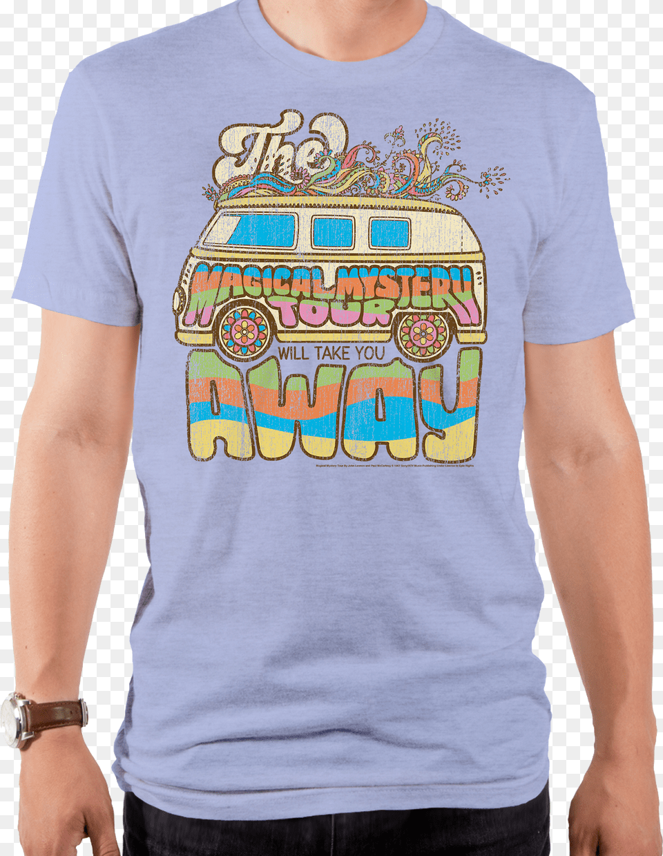 Magical Mystery Tour Beatles T Shirt Junk Food T Shirt, Clothing, T-shirt, Adult, Male Free Transparent Png