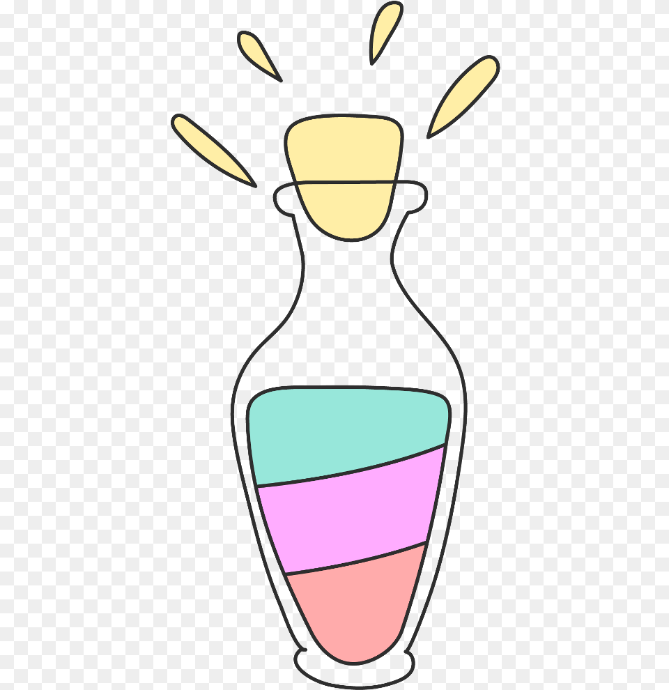 Magical Potion Fantasy Unicorn Pastel Ftestickers Carto, Jar, Pottery, Blade, Knife Free Png