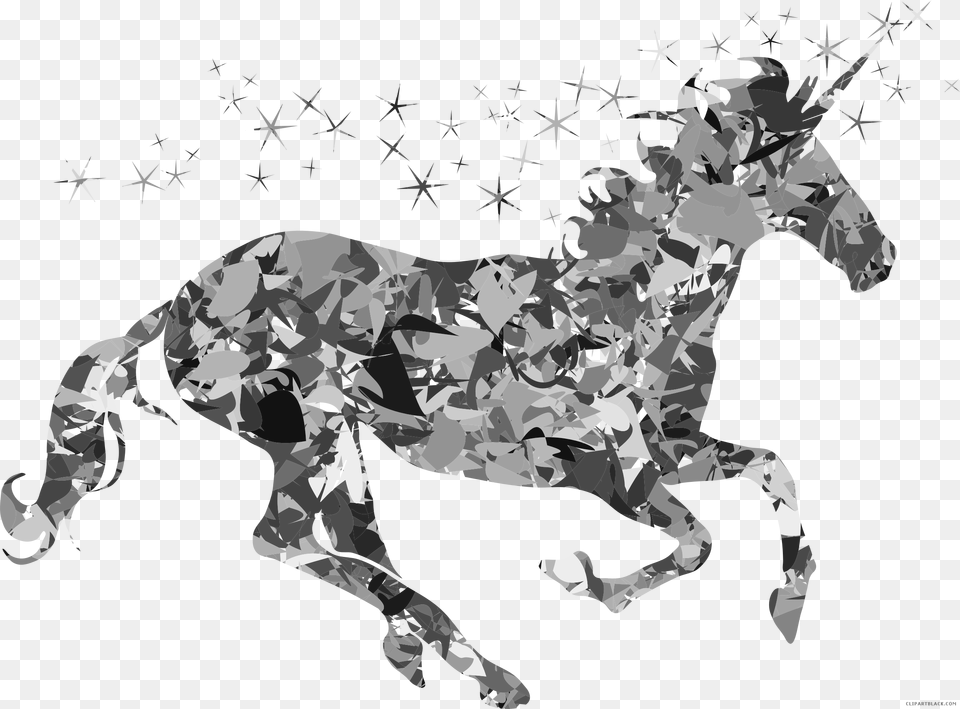 Magical Unicorn Silhouette Clipart National Day On April, Art, Animal, Mammal, Baby Png Image