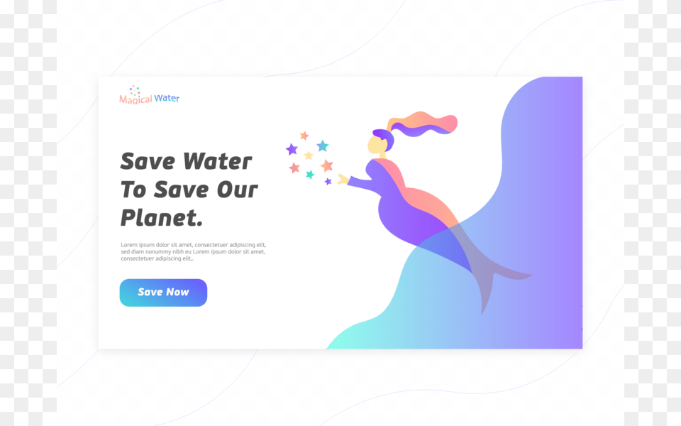 Magical Water Save Water Women Illustration Beautiful Illustration, Paper, Text, Advertisement Png Image