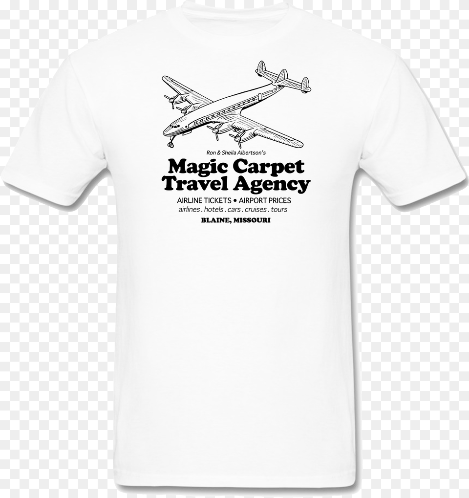 Magiccarpettravelagency Storemock Update, Clothing, T-shirt, Aircraft, Airplane Free Transparent Png