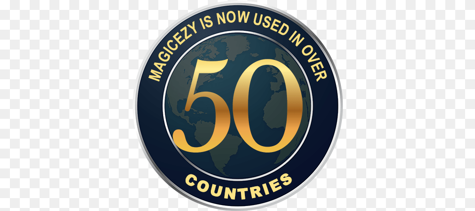 Magicezy Durability Guarantee Happy 50th Birthday Male Crushed Can, Logo, Symbol, Disk, Emblem Png