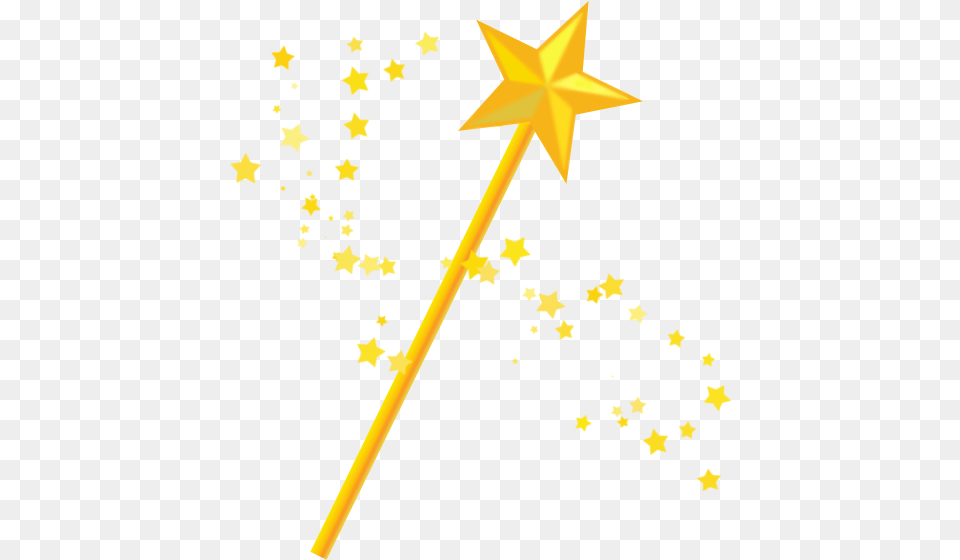 Magician Clipart Wand Magic Wand Clipart, Symbol, Star Symbol Png