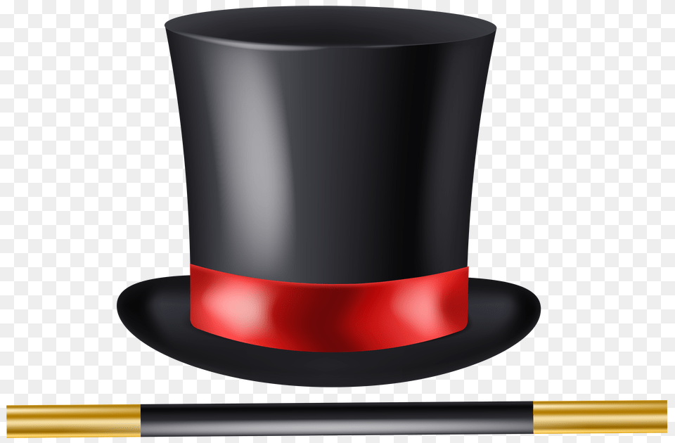Magician Hat And Wand Clip, Clothing, Mailbox Free Png