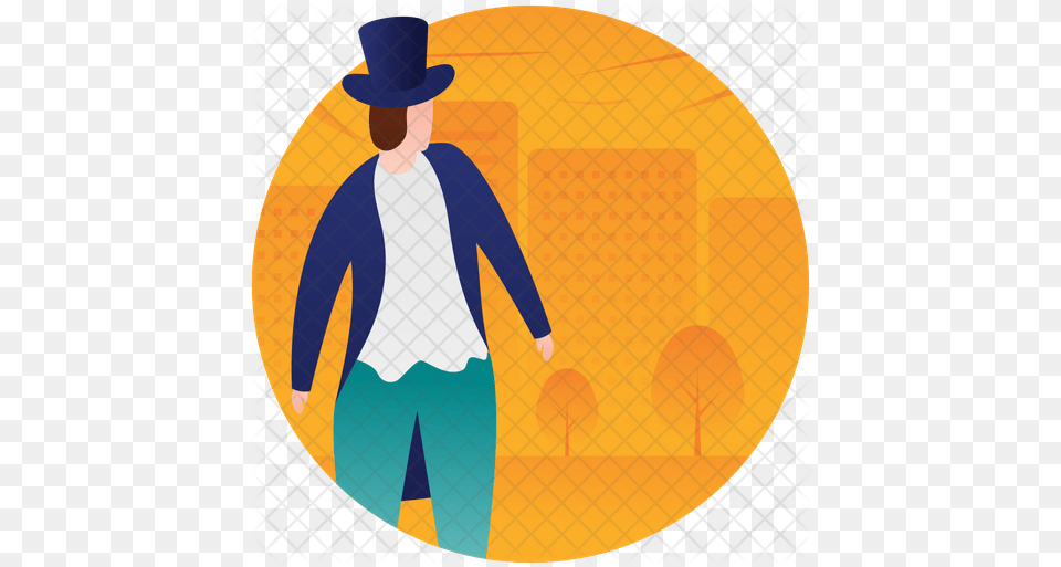 Magician Icon Illustration, Clothing, Hat, Photography, Person Png Image