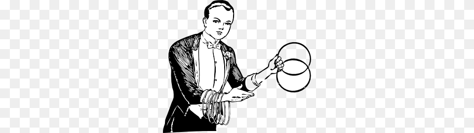 Magician Linking Rings Clip Art, Adult, Male, Man, Person Png