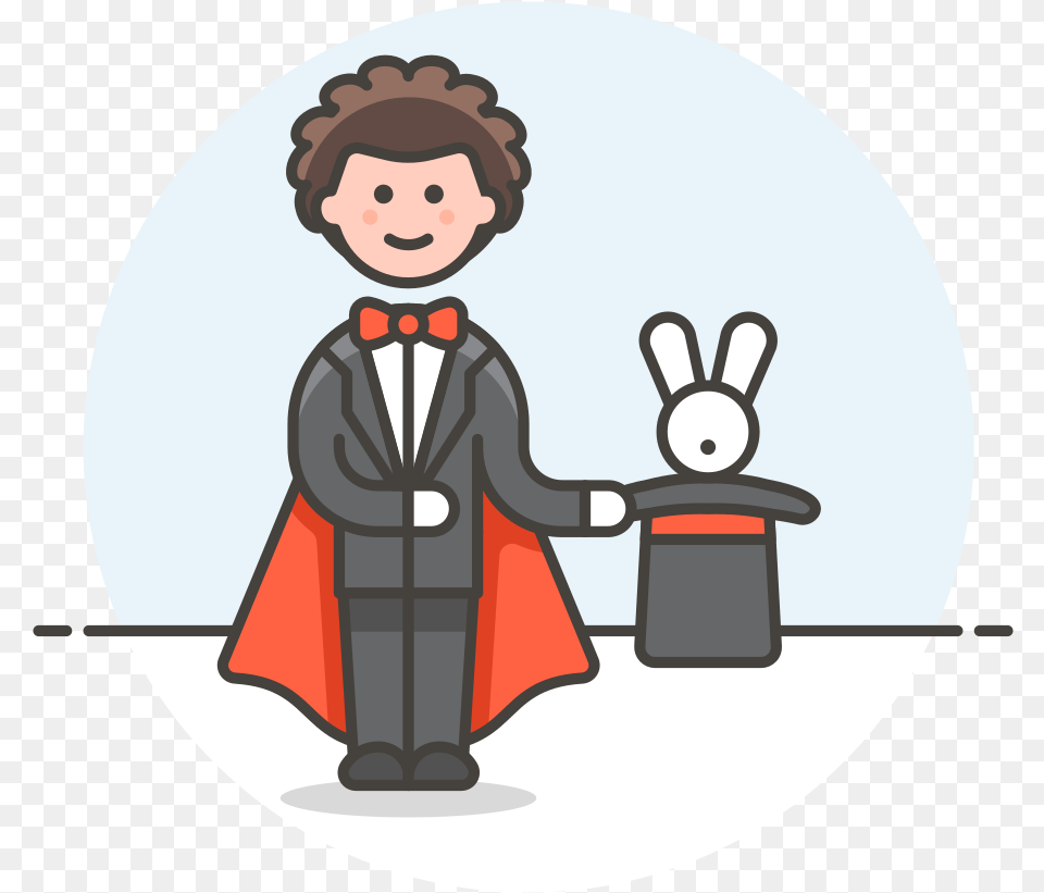 Magician Male Icon Magician Icon, Person, Performer, People, Face Free Png Download
