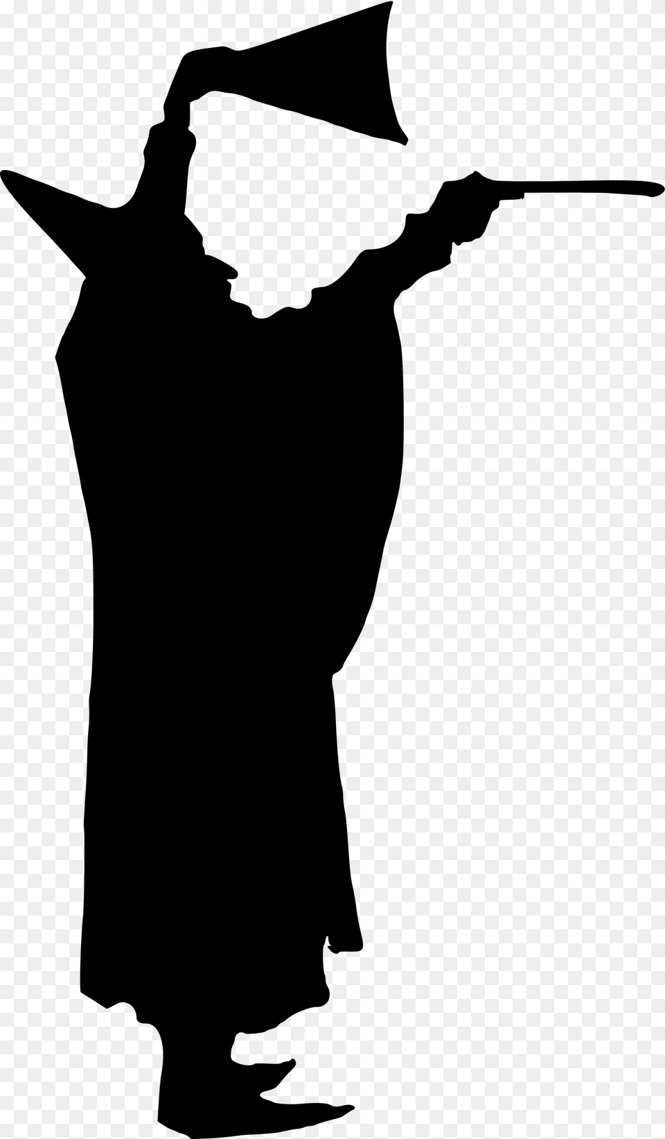 Magician Silhouette Clip Arts Magician Silhouette, Gray Free Png Download