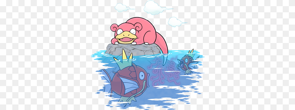 Magikarp Slowpoke Tail In Water, Animal, Bear, Mammal, Wildlife Png