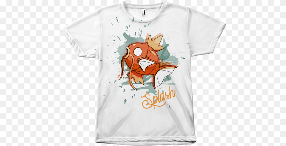 Magikarp Splash Shirt, Clothing, T-shirt, Animal, Sea Life Free Png