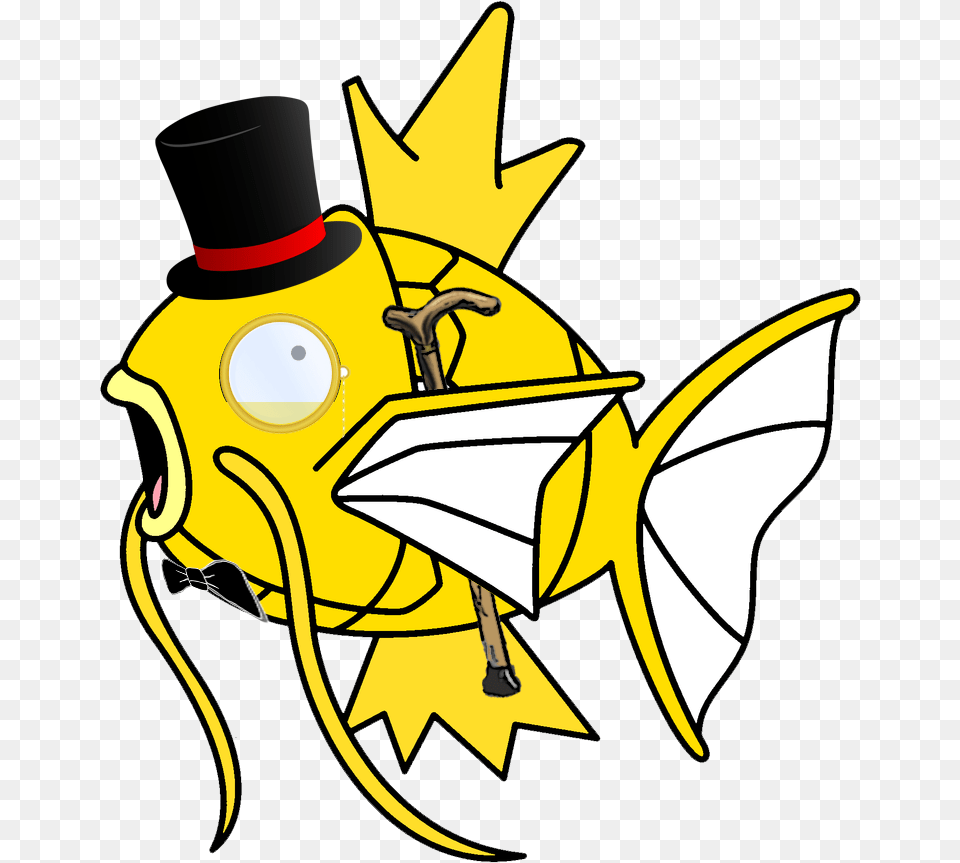 Magikarp With Top Hat, Animal, Bee, Insect, Invertebrate Png Image