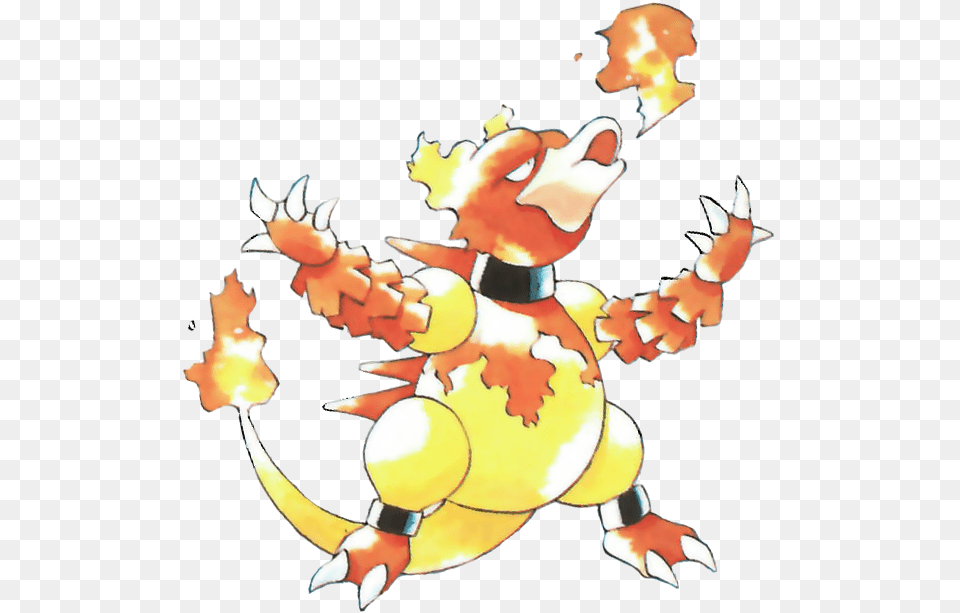 Magmar Official Pokemon Artwork Magmar, Electronics, Hardware, Animal, Canine Free Transparent Png