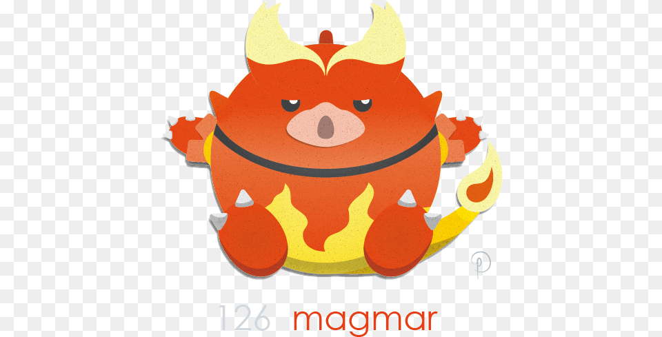 Magmar The Fire Platypus Cartoon, Food, Seafood, Animal, Crab Free Png