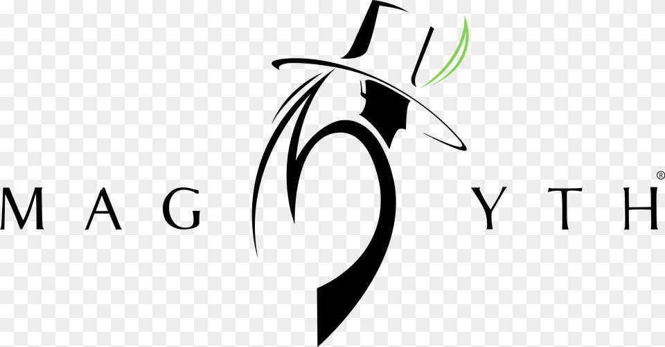 Magmyth Logo Final Black Calligraphy, Clothing, Hat, Stencil Png