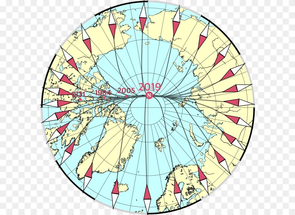 Magnetic North North Magnetic Pole, Chart, Plot, Map, Disk Png
