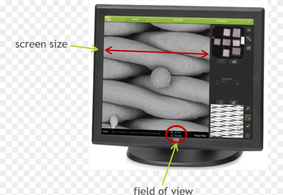 Magnification In Scanning Electron Microscopes Scanning Electron Microscope, Computer Hardware, Electronics, Hardware, Monitor Png