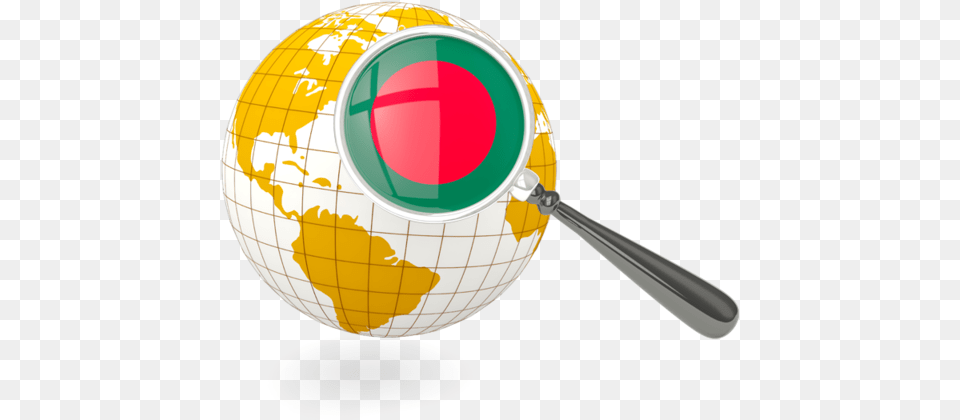 Magnified Flag With Globe Belgium On A Globe, Sphere, Astronomy, Outer Space, Planet Png