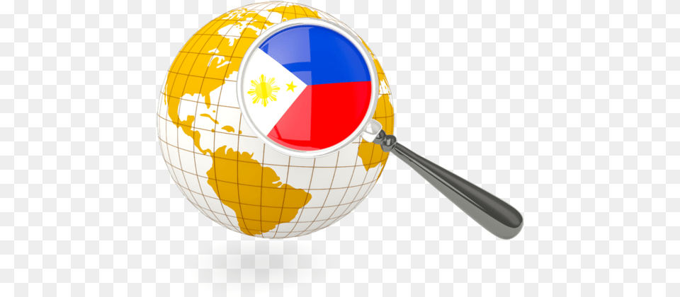 Magnified Flag With Globe New Zealand Globe, Sphere, Astronomy, Outer Space Png