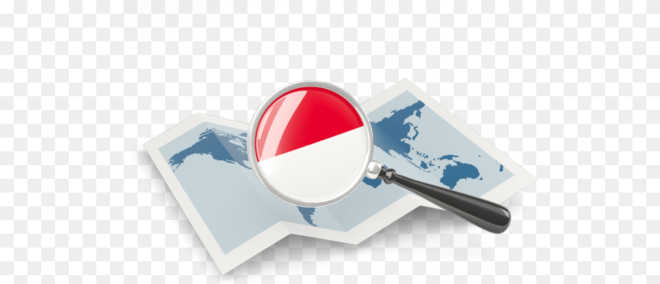 Magnified Flag With Map, Magnifying Png