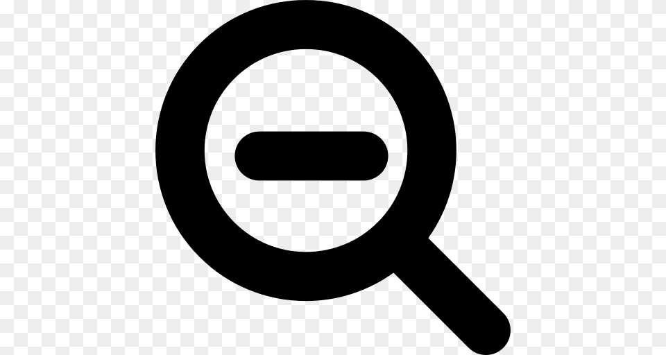 Magnifier Icon, Gray Free Png Download