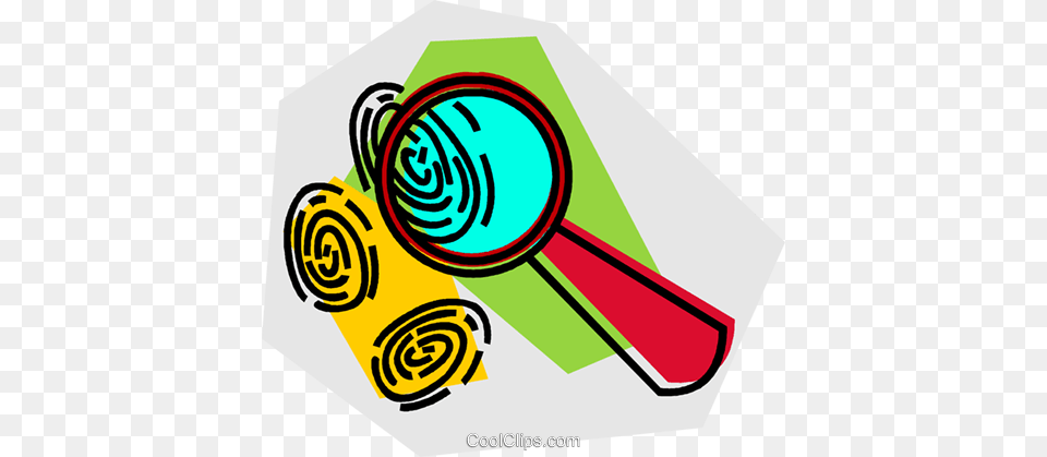 Magnifying Glass And Fingerprints Royalty Free Vector Clip Art, Racket, Gas Pump, Machine, Pump Png Image