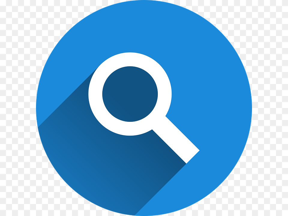 Magnifying Glass Icon, Disk Free Png Download