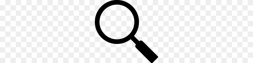 Magnifying Glass Icon, Gray Free Png Download