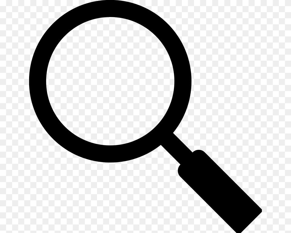 Magnifying Glass Icon, Gray Free Png