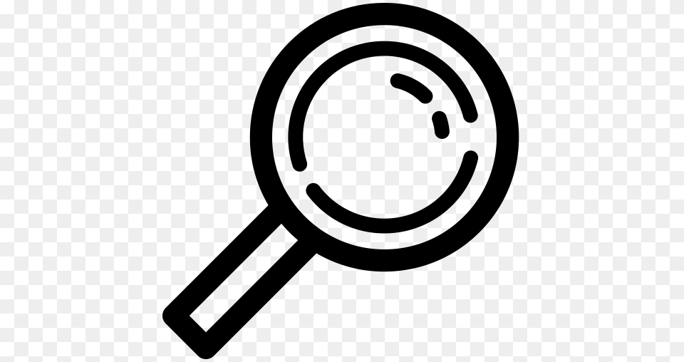 Magnifying Glass Icon It Icon With And Vector Format, Gray Png